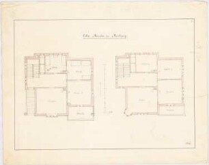 Villa Moesta, Marburg: Grundriss EG und OG