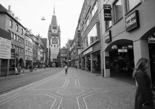Freiburg: Martinstor von der Kaiser-Joseph-Straße