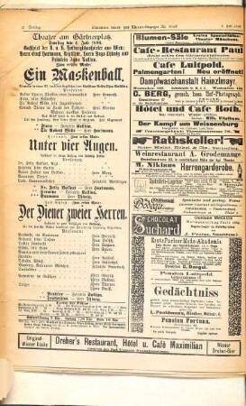Münchener Kunst- u. Theater-Anzeiger. 9,7/12. 1896