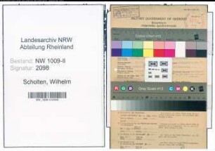 Entnazifizierung Wilhelm Scholten , geb. 09.04.1884 (Arbeiter)