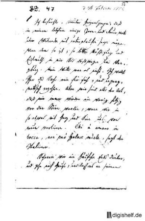 47: Brief von Wilhelm Heinse an Johann Wilhelm Ludwig Gleim