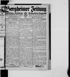 Bergheimer Zeitung. 1905-1943