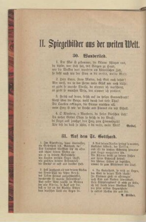 II. Spiegelbilder aus der weiten Welt