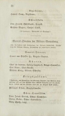 General-Direction der Militair-Verwaltung