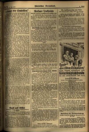 Zweite Ausgabe vom Mittwoch, den 15. Mai 1935.