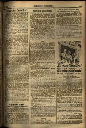 Zweite Ausgabe vom Mittwoch, den 15. Mai 1935.