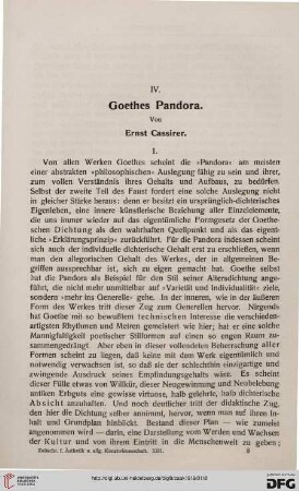 Goethes Pandora