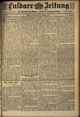 Ausgabe vom Dienstag, den 13. Februar 1900.