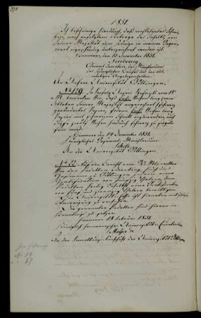 Wegen Landestrauer: Schwarz gerändertes Papier und schwarze Siglen.