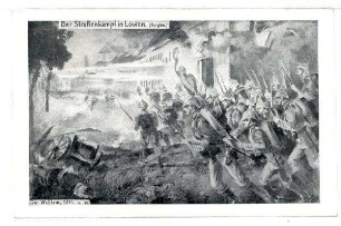 Der Weltkrieg 1914 Nr. 25: Straßenkampf in Löwen (Belgien)