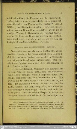 Spectra der verschiedenen Classen