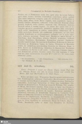 285. 1172, Juli 21. Altenburg