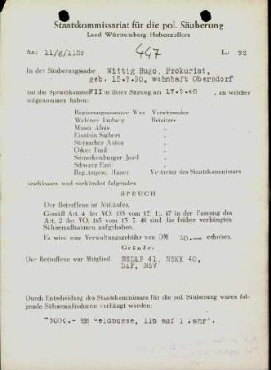 Wittig, Hugo