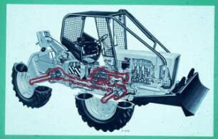 Fotografie: Forsttechnik, Allradtraktor, Allradantrieb, Antriebs- und Anbausystem, Seilwinde