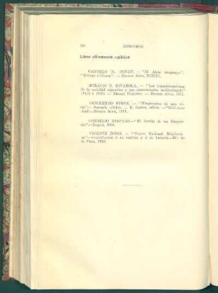 Libros últimamente recibidos