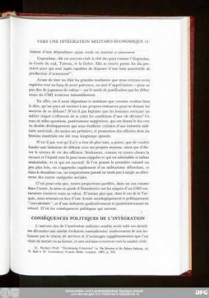 Conséquences Politiques De L'Intégration
