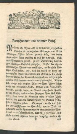 [Zweyhundert und neunter - Zweyhundert sechs und zwanzigster Brief]