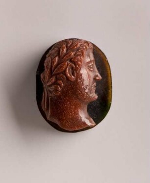 Kameo mit römischem Kaiser (Antoninus Pius?), 17. Jh.