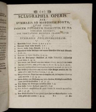 Sciagraphia Operis.