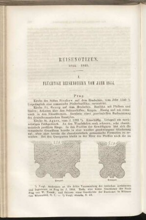 Reisenotizen. 1844. 1845.
