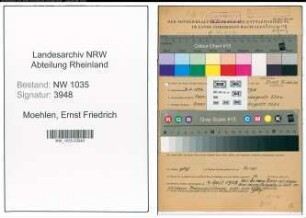Entnazifizierung Ernst Friedrich Moehlen , geb. 21.04.1896 (Betriebsfuehrer)