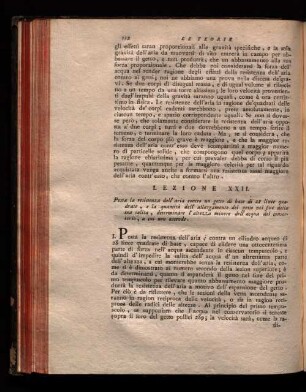 Lezione XXII.