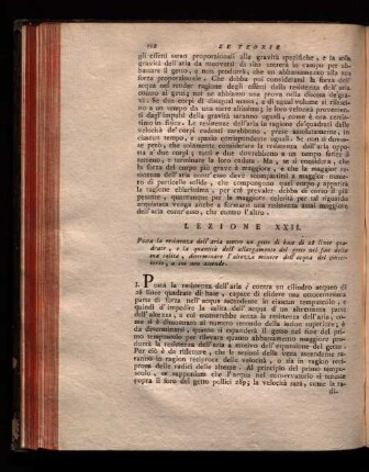 Lezione XXII.