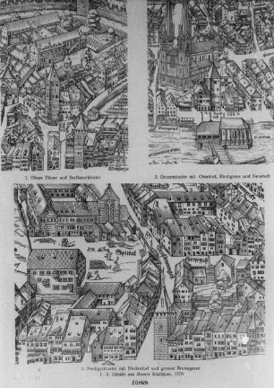 Zürich, Stadtplan v. Jos. Murer