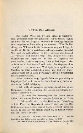 Ragewins Gesta Friderici imperatoris : eine quellenkritische Untersuchung