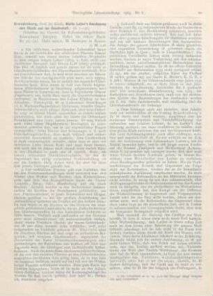 19-22 [Rezension] Brandenburg, Erich, Martin Luther‘s Anschauung vom Staate und der Gesellschaft
