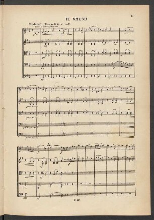 II. Valse. Moderato. Tempo di Valse