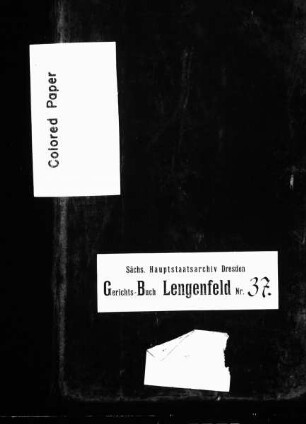 Gerichtshandelsbuch von Schönbrunn (bei Lengenfeld)