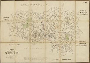 N° VII; Karte von d. Dorffeldmark Warnow D.A. Grevesmühlen