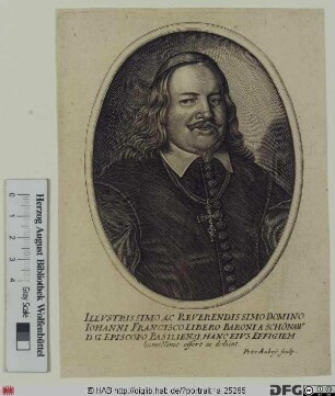 Bildnis Johann Franz (Reichsritter von Schönau), 1651-56 Fürstbischof von Basel