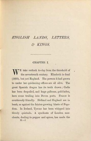 English lands letters and Kings. 2