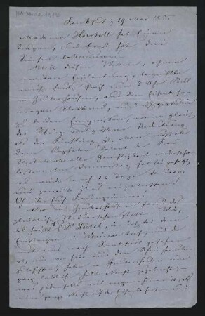 Brief an Albertine Mendelssohn-Bartholdy : 19.05.1855