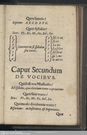 Caput Secundum De Vocibus