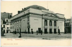 Danzig. Stadttheater (1799-1801; Carl Samuel Held, Umbau vor 1904) am Kohlenmarkt