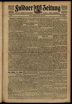 Ausgabe vom Montag, den 30. Juli 1906.