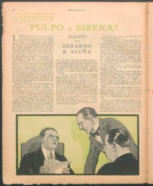 Pulpo o sirena? : Cuento por Gerardo R. Acuña