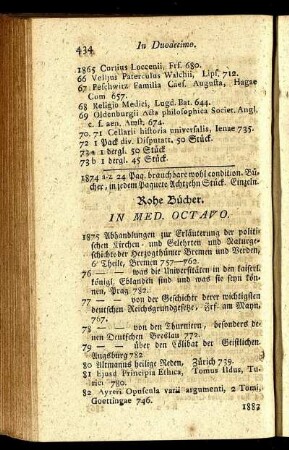 Rohe Bücher.