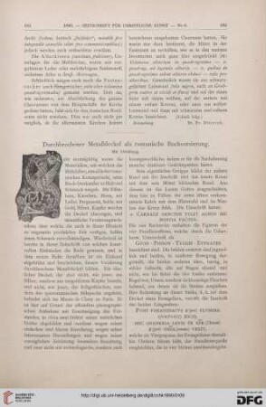 Durchbrochener Metalldeckel als romanische Buchverzierung