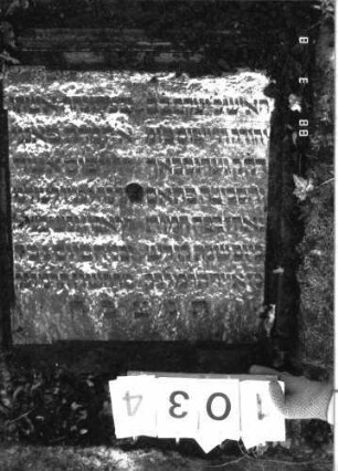 Grabstein 1034 (Detailaufnahme 2)