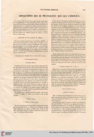 Opérations qui se pratiquent sur les vaisseaux