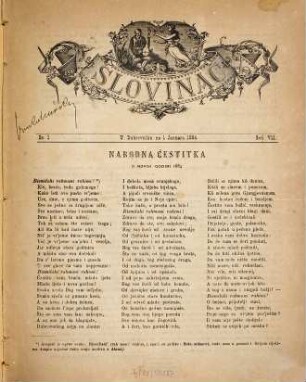 Slovinac : list za književnost, umjetnost i obbynost. 7. 1884
