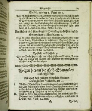 Folgen hierauf die Fest-Evangelien und Episteln.