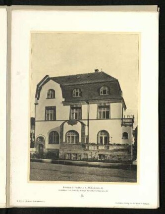 Wohnhaus in Frankfurt a. M., Klettenbergstr. 24. Außenansicht.