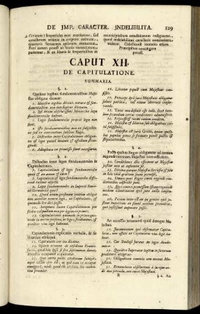 Caput XII. De Capitulatione.