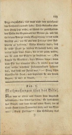 Kap. 6. Muthmaßungen über das Billet.