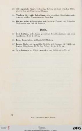 Diele (Nr. 185-188)